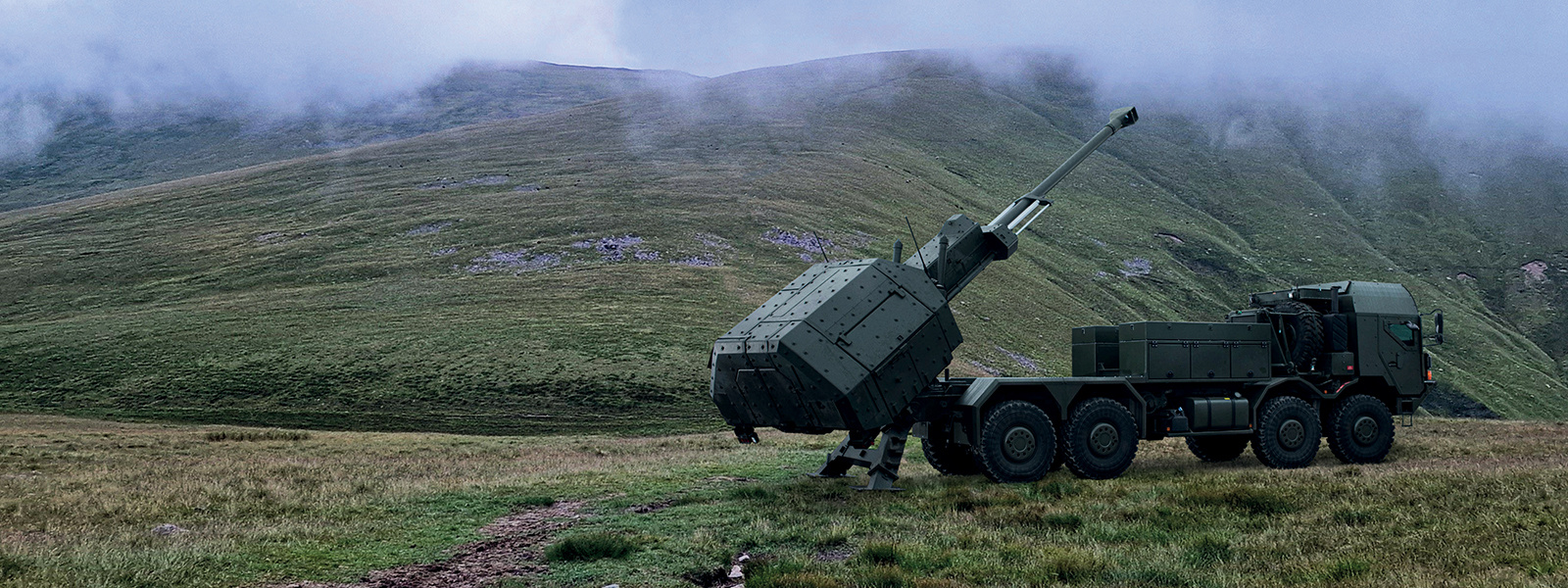 An ARCHER vehicle in the mountains